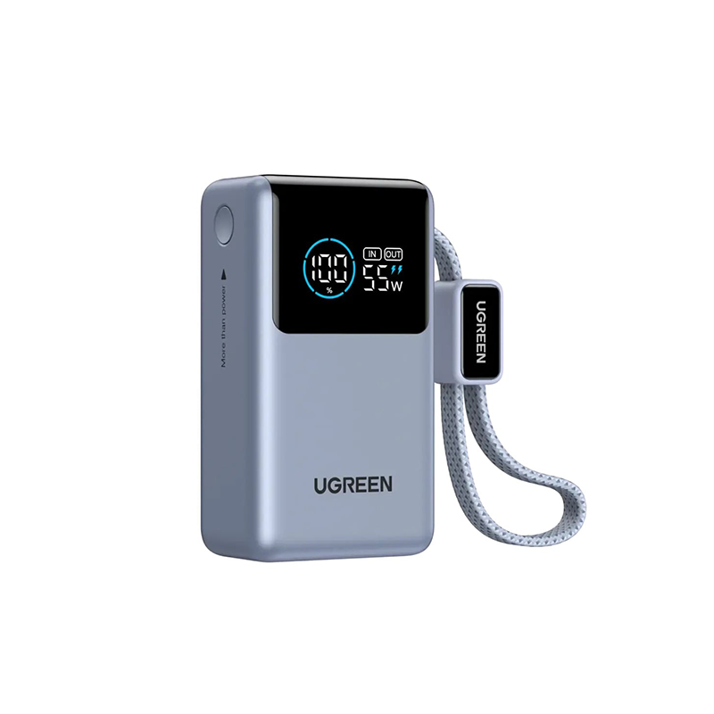 UGREEN Nexode Pro 55W 10000mAh Power Bank with Built-in Type-C Cable